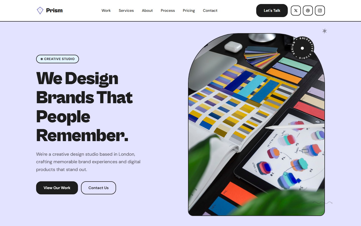 Prism — agency website built by PositivityTools